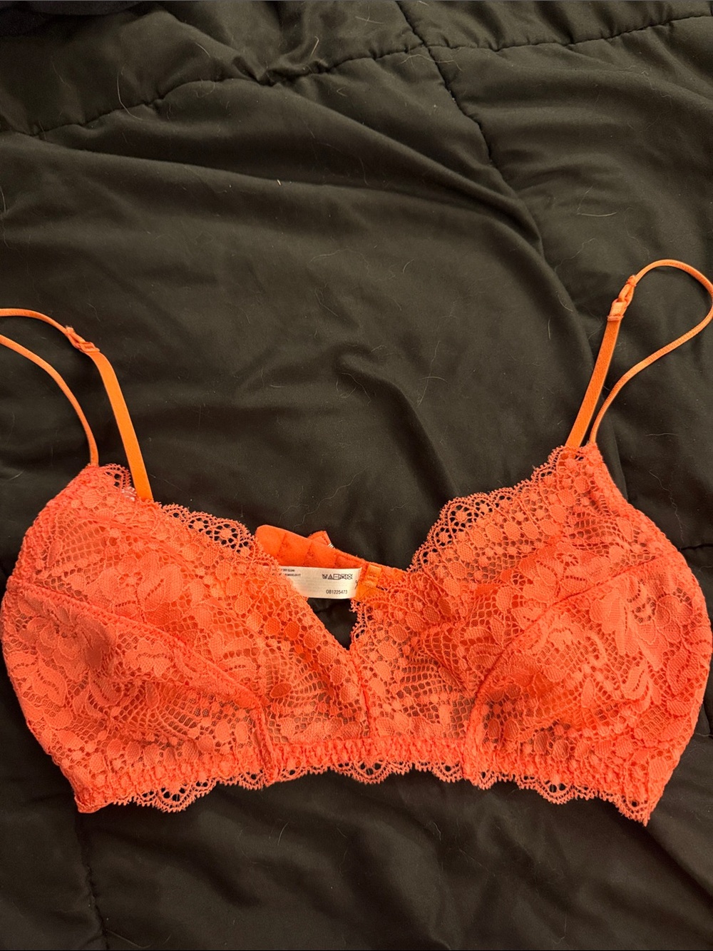 Free People Coral Lace Bralette